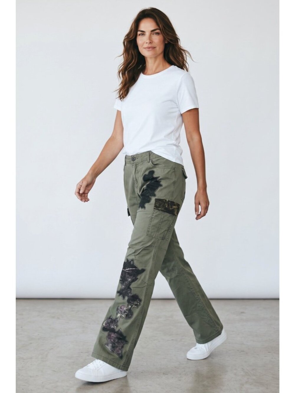 vintageY2k Express Velvet Patched Cargo 90s Wearable Street Art Women's Pants 12